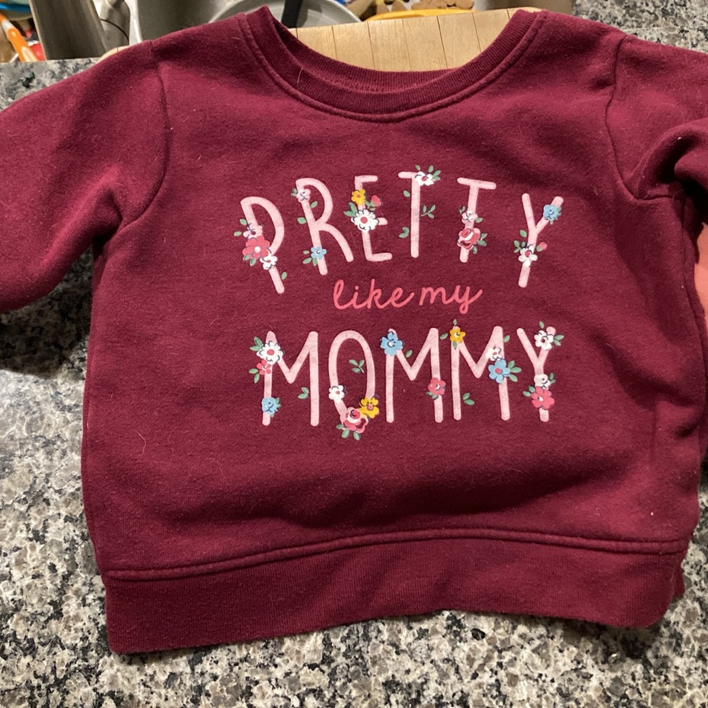 Garanimals Maroon Sweatshirt - Pretty Like My Mommy